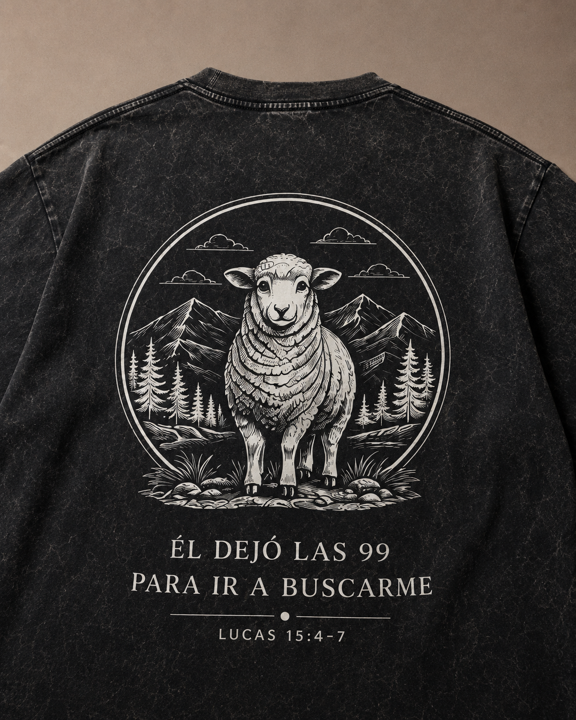 The 99 Tee – Acid Wash Negra