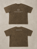Saved by His Grace Tee – Acid Wash Café